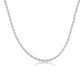 925 Sterling Silver Diamond Cut Rope Twisted Chain Link 3mm