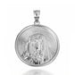 Sterling Silver Saint Mother Virgin Mary Medallion Pendant Chain