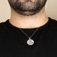 Sterling Silver Saint Mother Virgin Mary Medallion Pendant Chain