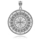 Silver Personalized Name Engraved Casino Gambling Roulette Pendant
