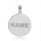 Silver Personalized Name Engraved Casino Gambling Roulette Pendant