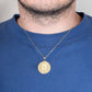 Gold United States Army Retired Soldier For Life Badge Medallion Officially Licensed Engravable Pendant Chain