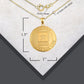 Gold United States Army Retired Soldier For Life Badge Medallion Officially Licensed Engravable Pendant Chain