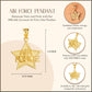 Gold United States Air Force Star Officially Licensed Pendant Chain