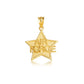 Gold United States Air Force Star Officially Licensed Pendant Chain