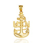 Gold United States Navy Fleet Senior Chief Petty Officer Officially Licensed Anchor Pendant Chain