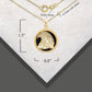 Gold Diamond Cut Eagle Black Onyx Rope Medallion Pendant Chain