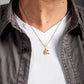 Gold Football Helmet Sports Pendant Chain