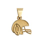 Gold Football Helmet Sports Pendant Chain