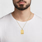 Solid Gold Diamond Cut King Of Hearts Playing Cards Pendant Chain