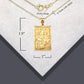 Solid Gold Diamond Cut King Of Hearts Playing Cards Pendant Chain