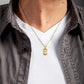 Gold Kettlebell Weightlifting Fitness Gym Pendant Chain