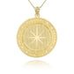 Gold Bitcoin Medallion Pendant Chain