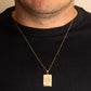 Gold Personalized Name Engraved Joker Playing Card Poker Charm Pendant Chain