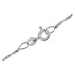 White Gold Men's Box Chain Link Chain 0.82mm