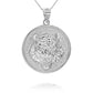 Gold Roaring Tiger Medallion Pendant Chain