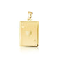 14K Yellow Gold Ace Of Hearts Playing Cards Pendant Chain