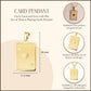 14K Yellow Gold Ace Of Hearts Playing Cards Pendant Chain