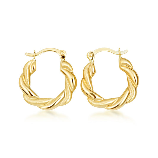 ゴールドツイストフープピアス 14K