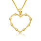 Gold Heart Crown Of Thorns Jesus Christ Pendant Necklace XS/S/M/L/XL