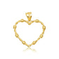 Gold Heart Crown Of Thorns Jesus Christ Pendant Necklace XS/S/M/L/XL