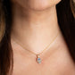 Gold Enamel Cubic Zirconia Studded Hamsa Hand Evil Eye Of Protection Pendant Necklace