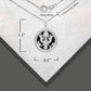 925 Sterling Silver Black Onyx Eagle Rope Medallion Pendant Chain