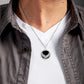 Black Onyx Eagle Rope Medallion Pendant Chain