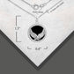 Black Onyx Eagle Rope Medallion Pendant Chain