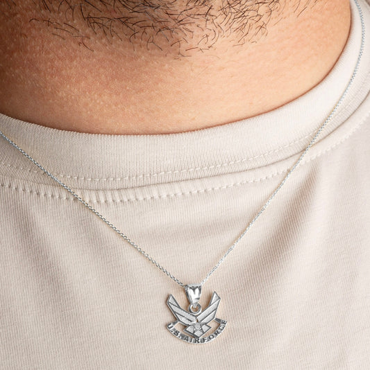 United States Air Force Emblem Pendant Chain