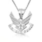 United States Air Force Emblem Pendant Chain