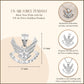 United States Air Force Emblem Pendant Chain
