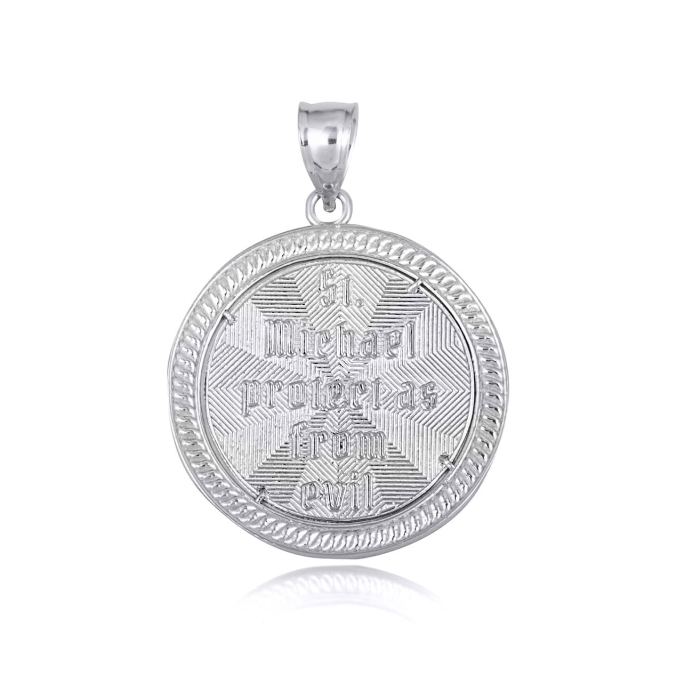 シルバ−925 大天使ミカエルコインネックレス