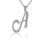 Sterling Silver Cursive Initial Necklace