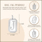 Sterling Silver 925 Initial Dog Tag