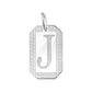 Sterling Silver 925 Initial Dog Tag