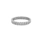 3mm Silver Cuban Link Chain Ring