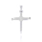 925 Sterling Silver Knot Nail Cross Crucifix Pendant