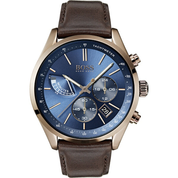 Hugo Boss Men's Watch Brown Leather