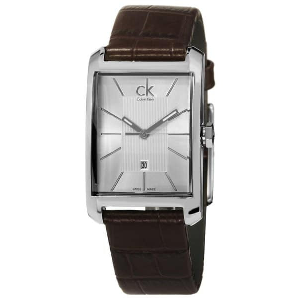 Calvin Klein Men's Watch Brown Leather