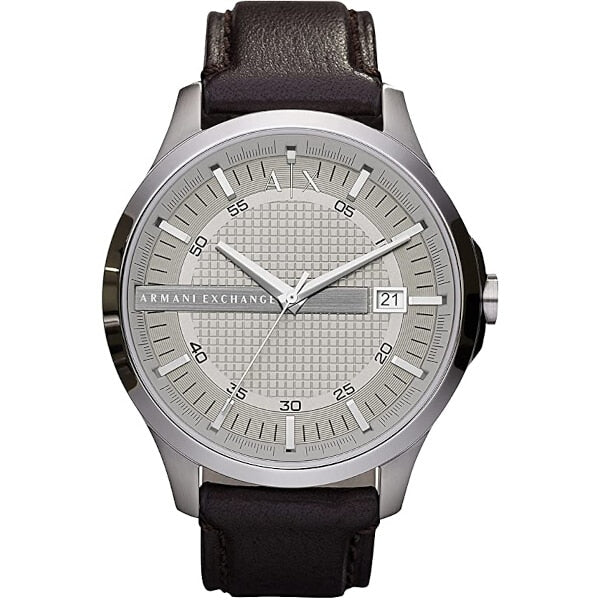 Armani Exchange Men's Watch Brown Leather
